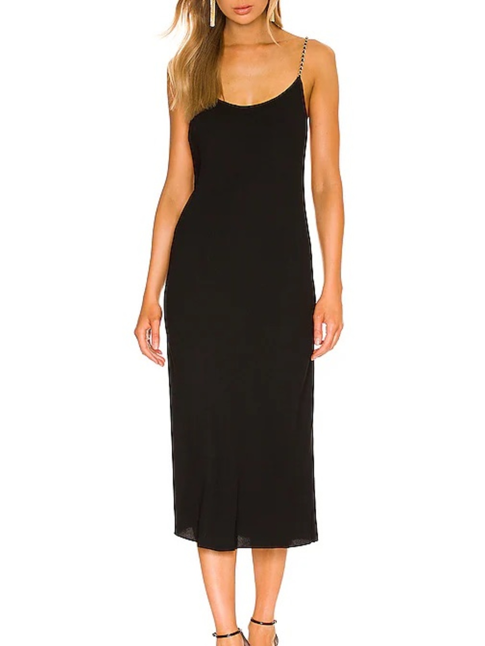 Anine Bing Chelsea Black Midi Dress